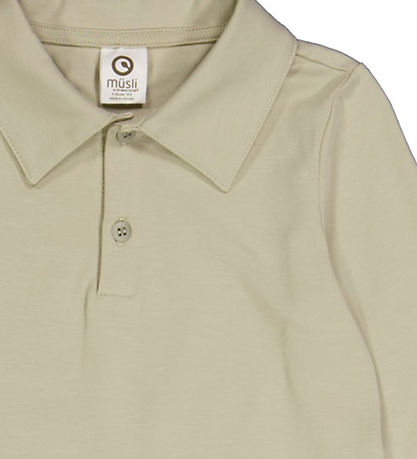 Müsli Blouse - Cozy me Collar - Desert Green