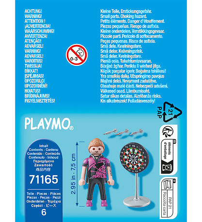Playmobil SpecialPlus - Dartspieler - 71165 - 6 Teile