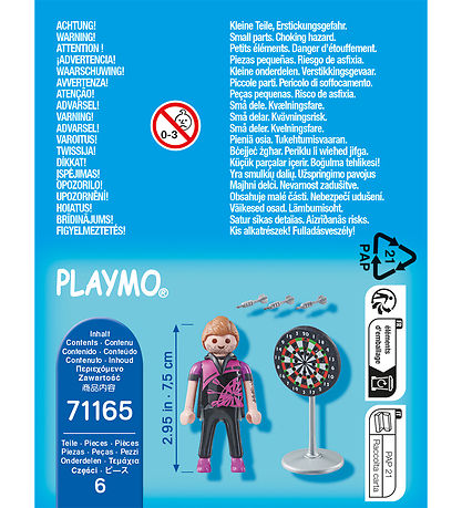 Playmobil SpecialPlus - Dartspiller - 71165 - 6 Partar