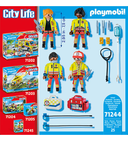 Playmobil City Life - Rettungsmannschaft - 71244 - 25 Teile