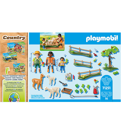 Playmobil Country - Alpaka-vandring - 71251 - 56 Partar