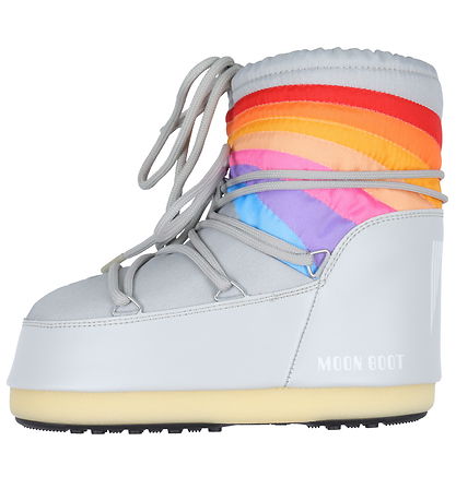 Moon Boot Winter Boots - Icon Low Rainbow - Glacier Grey