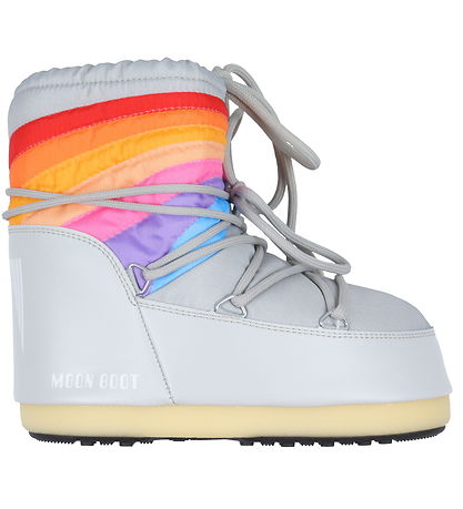 Moon Boot Bottes d'Hiver - Icne basse Rainbow - Glacier Grey