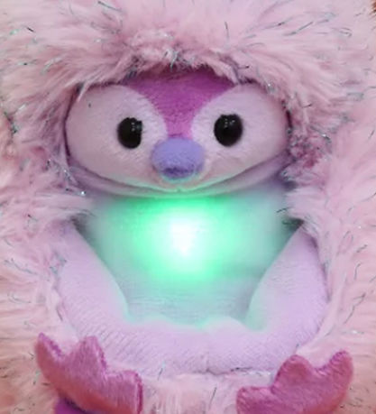 Curlimals Soft Toy w. Sound and Movement - 14 cm - Glow Penguin
