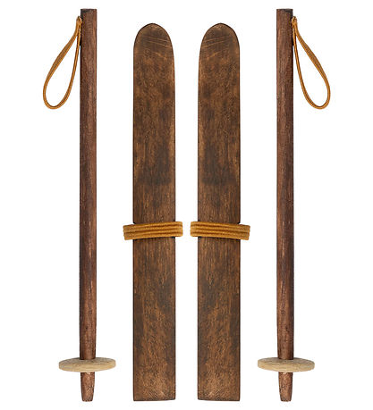 Maileg Miniature Ski og skíðastafir - Stóri bróðir og systir mús