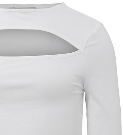 Hound Bluse - Ausschnitt Top - Off White