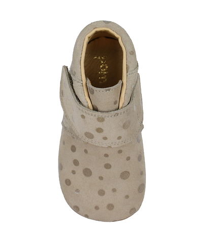 Pom Pom Leather Shoes - Sand w. Dots