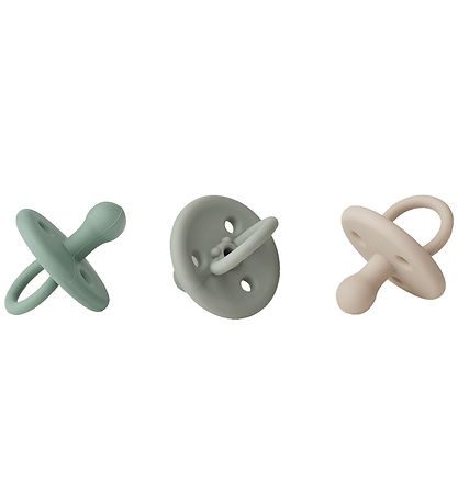 Liewood Pacifiers - Silicone - 3-Pack - Size 1 - Paula - Pepperm