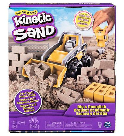 Kinetic Sand Strand sett - Grafa og rífa - 454 g