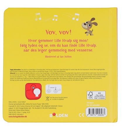 Forlaget Bolden Book w. Sound - Follow the Sound Little Puppy - 