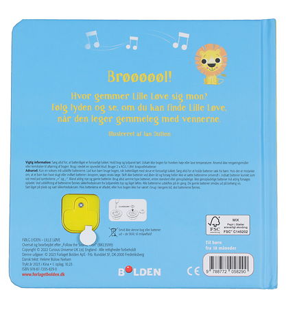 Forlaget Bolden Book w. Sound - Follow the Sound Little Løve - D
