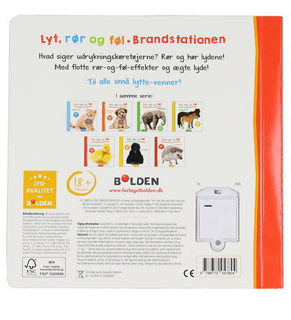 Forlaget Bolden Book w. Sound - Listen, Touch & Feel - Fire Stat