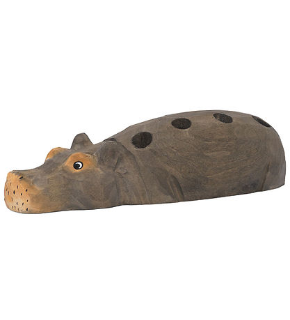 ferm Living Bleistifthalter - Nilpferd - 19x7x4,5 cm - handgesch