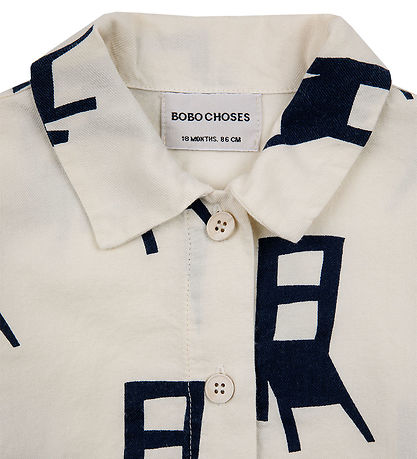 Bobo Choses Skyrta - Fáðu þér sæti - Off White