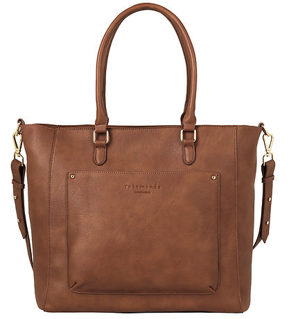 Rosemunde Shopper w. Clutch - 2 In 1 - Cocoa Brown/Gold