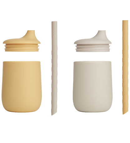 Liewood Becher m. Strohhalme - Silikon - 2er-Pack - Ellis - Jojo