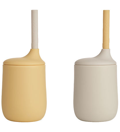 Liewood Becher m. Strohhalme - Silikon - 2er-Pack - Ellis - Jojo