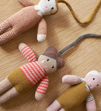Liewood Clip Toy Knitted Dolls 3 Pack Jones Rose Multi M KW GR