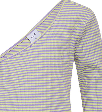 Grunt Blouse - Rib - Temper - Purple/Yellow Striped