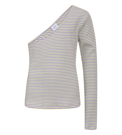 Blouse Grunt - Rib - Tempérament - Violet/Jaune à Rayures