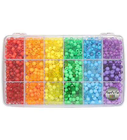Pearl'n Fun Perlen - Schmuckset - Regenbogenfarben
