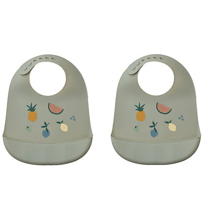Liewood Lätzchen - Silikon - 2er-Pack - Tilda - Frucht Dove Blue