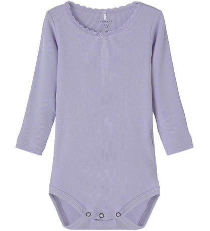 Name It Bodysuit l/s - Noos - Rib - NbfKab - Heirloom Lilac/Mela