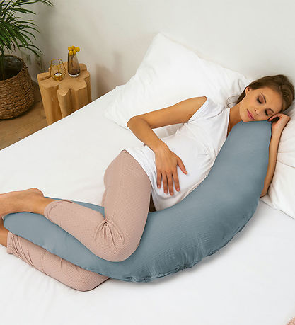 Doomoo Pregnancy/Nursing Pillow - 190 cm - Comfy BIG - Tetra Blu