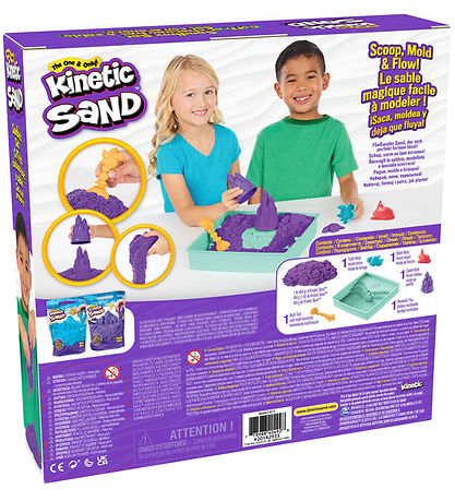 Kinetic Sand Beach Set - 454 g - Purple