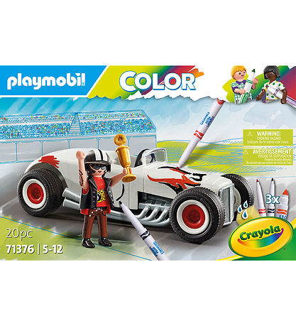 Couleur Playmobil - Voiture de course - 71376 - 20 Parties
