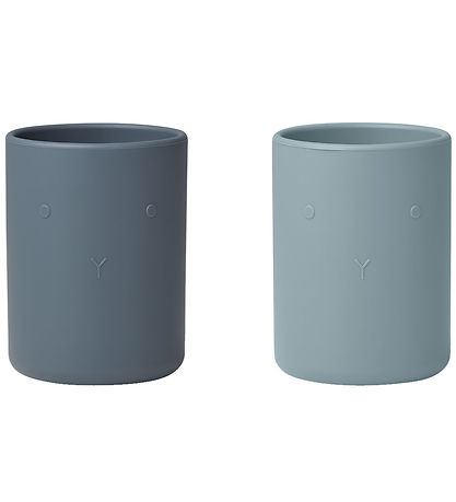 Liewood Becher - Silikon - 2er-Pack - Ethan - Blue Mix