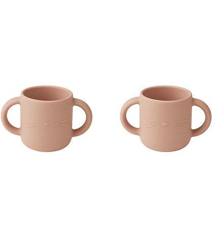 Liewood Becher - Silikon - 2er-Pack - Gen - CAT Rose