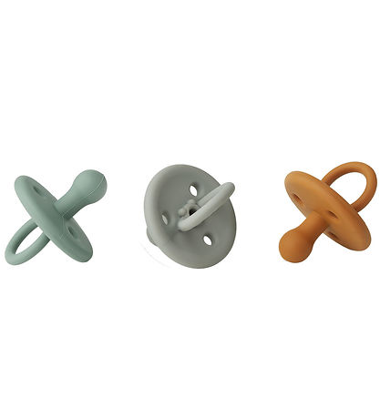 Liewood Pacifiers - Silicone - 3-Pack - Size 1 - Paula - Mustard
