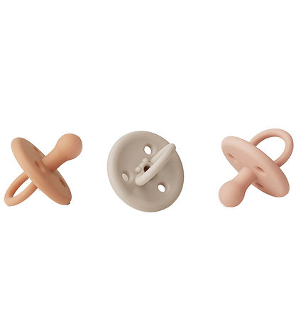 Liewood Pacifiers - Silicone - 3-Pack - Size 2 - Paula - Rose Mu