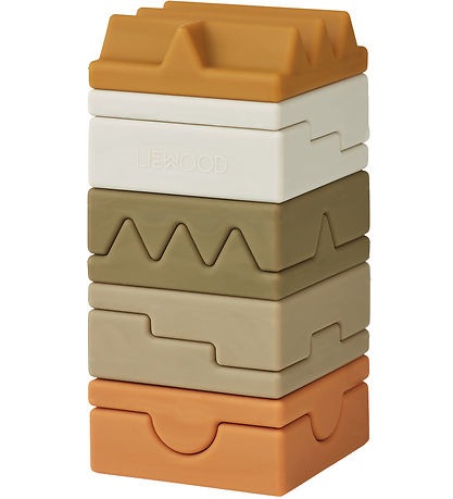 Liewood Stacking Tower - Silicone - Morgan - Khaki Multi Mix