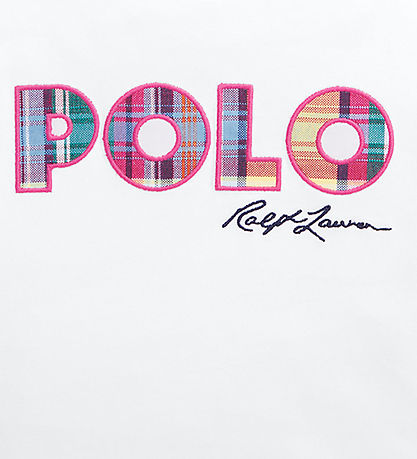 Polo Ralph Lauren Stuttermabolur - Hvítur M. Lógó