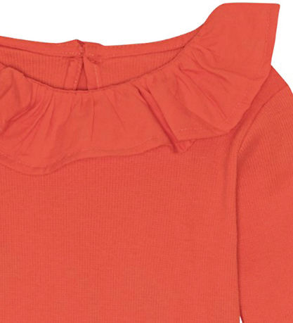 Molo Bodysuit l/s - Rib - Faye - Red Clay