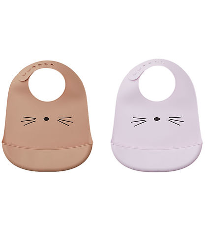 Liewood Lätzchen - Silikon - 2er-Pack - Tilda - CAT Light Lavend
