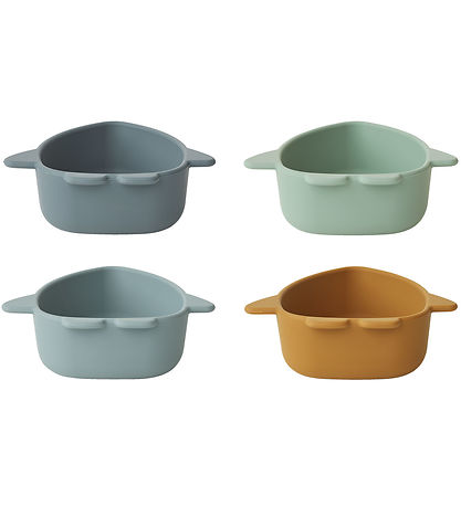 Liewood Bowls - Silicone - 4-Pack - Iggy - Space Blue Multi Mix