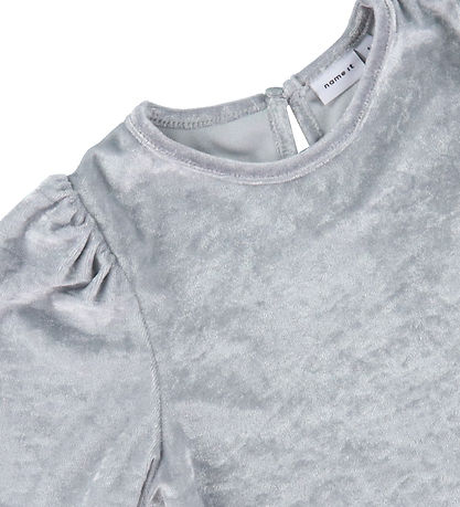 Name It Blússa - velour - NkfSola - Blautt veður