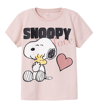 Name It T-Shirt - Noos - Snoopy - NkfNanni - Sepia Rose m. Print