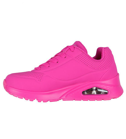Bright pink skechers deals
