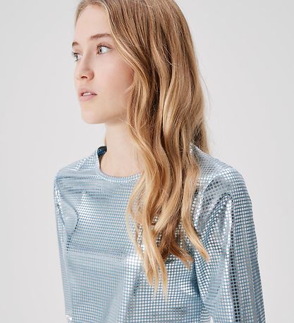 LMTD Blouse - Cropped - NlfNirror - Delphinium Blue