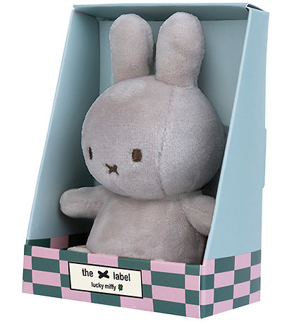 Bon Ton Toys Soft Toy - 10 cm - Lucky Miffy Sitting - Grey