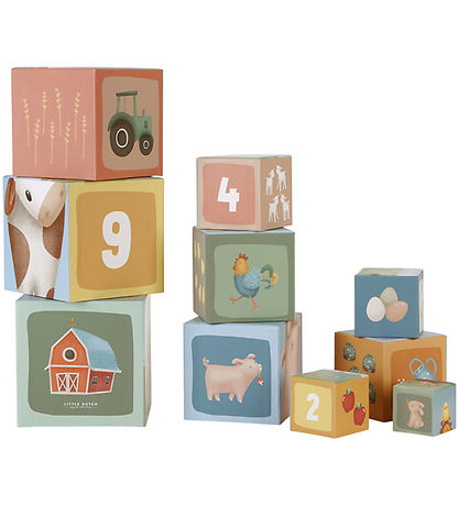 Little Dutch Stacking Tower - 10 Parts - Little Farm