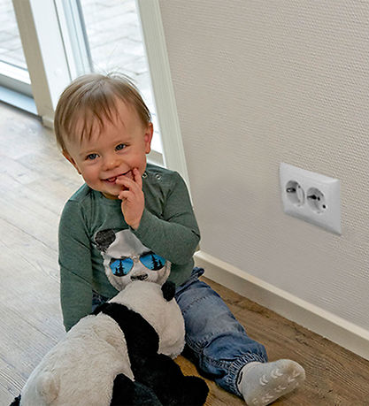 BabyDan Barnesikring - Kontaktbeskyttelse - EUR - 12 stk. - Hvit