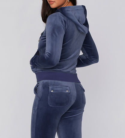 Juicy Couture Cardigan - Robertson - Velúr - Blue Dýpt