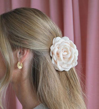 By Str Hair clip - 8 cm - Daisy - Little - Off White