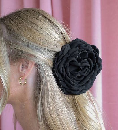 By Stær Hárklemma - 12 cm - Daisy - Stór - Svart