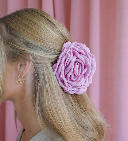 Bows By Str Hair clip - 12 cm - Daisy - Large - Vintage Pink